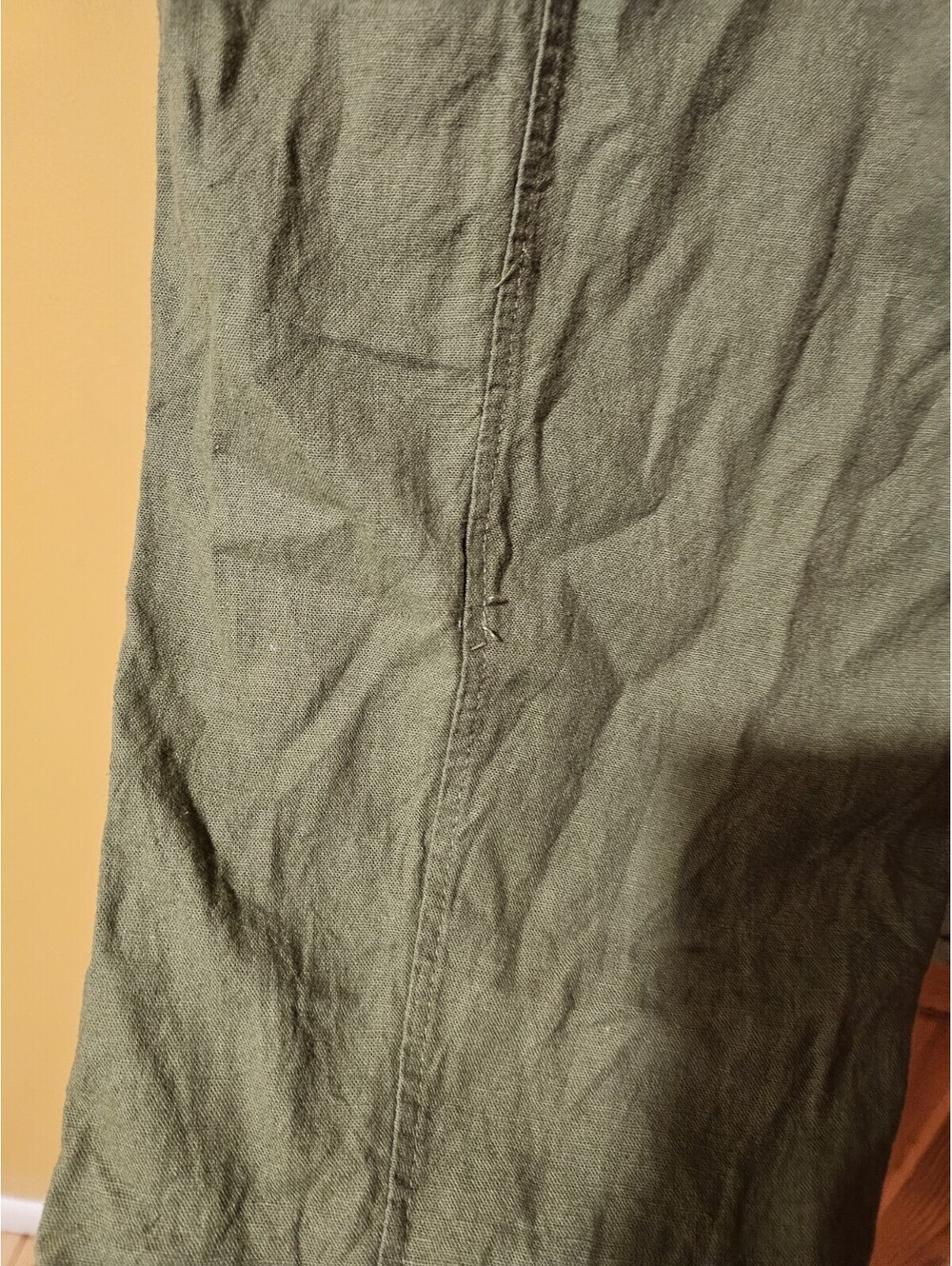 Max Studio London Green Olive Stretcht Cargo Pants Womens Size XL - Picture 10 of 12